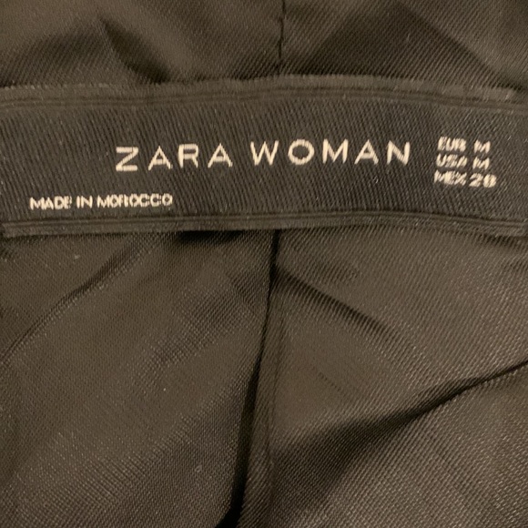 Fall - Gently Used Zara Glen Plaid Single Breasted Blazer Black & White Medium - Picture 3 of 11